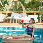Manisha Rani Instagram - Life is better by the poolside.. Location - @romeolanetheboutiqueresort