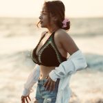 Manisha Rani Instagram - Let the waves hit your feet, let the sand be your seat. 🌊🏖️ 📸 - @rspphotography2000 #goa #beach #manisharani Goa, India