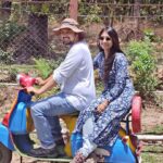 Mohena Singh Instagram - Life is a Journey, Travel it well 🛵 @suyeshrawat 🌻 Thank you for capturing this moment @swatidodhi bhabi 💙💛 #throwback