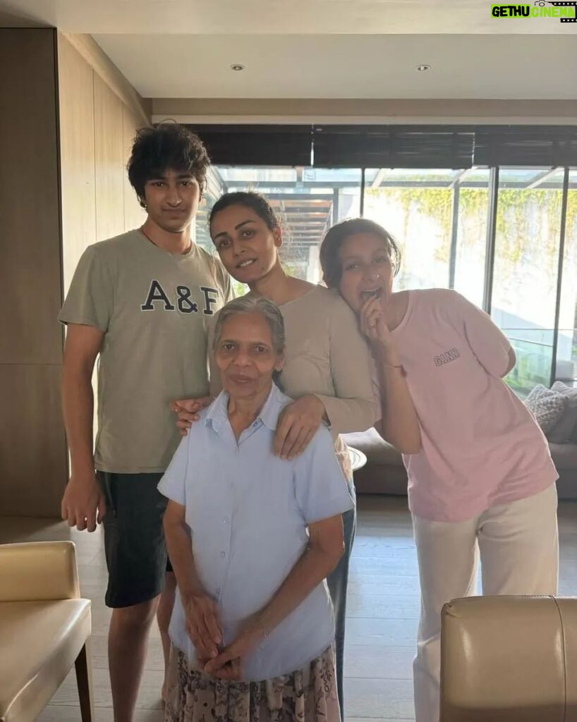 Namrata Shirodkar Instagram - Celebrating a woman who has travelled with us for generations—who stood by me through thick and thin since I was born. She started out by taking care of my grandmother, then my mother, me and finally my kids. She's been an anchor for our family, donning many roles... that of a mother, a guardian, housekeeper, and a nanny. She's the most important person to me after my parents, and I'm grateful for her presence in our lives. Introducing you all to my Shalini Kondra, whom Gautam lovingly named Dakadai (don't ask me about the meaning, as none of us know) 😂😂. Today is her special day, and I take this opportunity to wish her a very happy birthday 🎂 and endless blessings 🤗🤗🤗. I hope she stays this way for many more years to come. Here's to celebrating her today and always. ♥️ #Family #DakadaiLove