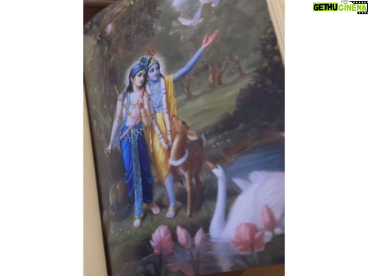 Namrata Shirodkar Instagram - Had the pleasure of visiting the Iskcon temple in Attapur yesterday—a sublime experience that felt like a journey through time... To a time my grandparents would narrate magical tales from Ramayana and Mahabharata. Blessed to receive the Krishna Art Book, one among the 3000 copies worldwide. A book that narrates the story of Lord Krishna. Krishna Art Book unfolds Lord Krishna's journey from appearance to disappearance, termed a "window to the spiritual world" by Bhaktivendanta Swami Srila Prabhupada. With 100+ chapters, it covers Krishna's transition from childhood to adulthood, his departure to Mathura to kill Kamsa and bring an end to his Braj Lila followed by his adventures in Dwarka. I want to thank everyone at @iskconattapur_hyderabad for giving me this wonderful gift of knowledge and wisdom which I will pass on to my children 🙏🙏🙏 Jai Sri Krishna @travellingsankirtanparty