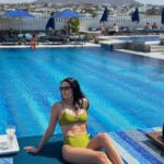 Natasa Stankovic Instagram - bikini behavior 💙☀️ #sunkissedinmykonos 🇬🇷