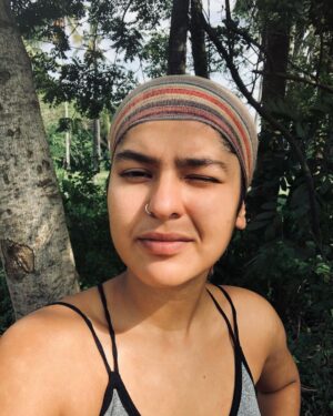 Nidhi Bhanushali Instagram - August Dump 

#causeisuckatpostingregularly 

1. Trying to get under some shade on the side of the road on a sunny day in Bali. 

2. Working with bamboo to make a small lounger for Shankari’s birthday.

3. At midnight. Shankari’s 71st birthday yayyyy! Homemade yum yumm cake yayyyy! 

4. Our super talented Italian boys and Danny jamming in the yard.

5. Cold and breezy sunrise in the rice fields. 

6. Just a ‘I am trying to get used to my hair ‘ selfie. 

7. @ryora.lights got a make shift haircut by our new friends and it surprisingly turned out to be very good.

8. Kitchen floor mosaic in the making.

9. Crochet bucket hat. Yeah. I. Am. Obsessed. 

10. Last supper in Bali.