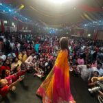 Nidhi Shah Instagram - Embrace the power of Goddess Durga within you and conquer your fears. Let the divine energy of Durga Ashtami bring peace, harmony and success 🙏🏼✨ HAPPY ASHTAMI ✨ About last night ❤️Hyderabad you were amazing. It was simply surreal. Thank you for your immense love🫶✨ #gratitude 🙏🏼 Styled by @thedotdiary @thedottstyle Outfit by @basilleafworld
