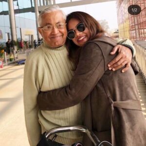 Nidhi Singh Instagram - Papa.. My life.. my confidant.. my superhero.. my safe space.. and possibly the only person who could understand all that I couldn’t articulate.. 
Calling you mine will always be my highest honour and pride..
Thank you for giving me my voice papa, for your constant blind faith in me..For teaching us honesty & humility at all times, good and bad.. but specially good times.
Thank you for never letting us take anything for granted.. For your brilliant sense of humour.. those walks in our lawn, our long drives, Your amusing adventurous anecdotes.. for breaking all gender stereotypes.. for being ma’s biggest hype man.. for being the best coffee maker in the world.. for keeping it simple, for your wisdom, your faith, your fearlessness.. for being as academically brilliant as you were but never making me feel unworthy for my lack of interest.. for accepting us whole heartedly for who we are.. for cheering us on.. for loving us.. oh loving us so so much.. 

It’s been a year since.. and not a second goes by when your physical absence does not break our hearts papa..
Because you were just right here.. weren’t you.. helping someone in need.. silently sitting in a corner, reading a book.. reading out some not-that-funny joke to mumma.. making new travel plans.. laughing at anything silly.. playing with a puppy.. saving lives.. :)
You were just here papa.. you are always just.. right here.. 
And as days go by, I recognise every miracle you send my way and I promise I don’t take any of it for granted. 
This grief is our love and the tears are gratitude for the force of nature you were.. are..
Sleep tight my Emperor.
You reside in every beat of my heart poppy.
Thank you for being my papa.
I love you.. endlessly.. beyond time. beyond space.. ❤️