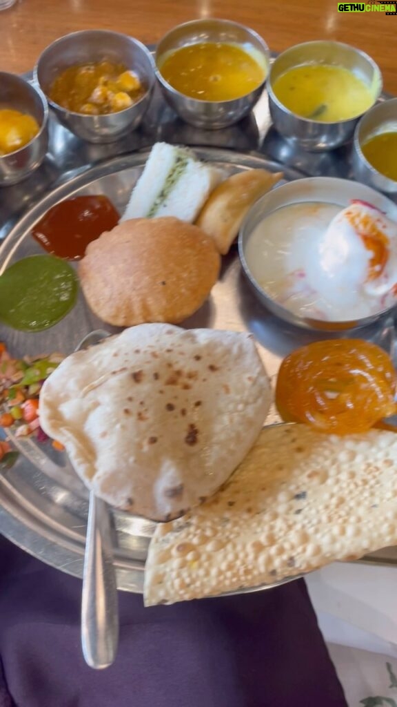 Niharika Dash Instagram - Good food makes us happy, especially a great thali ❤️ Dubai, United Arab Emirates