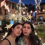 Nimrat Kaur Instagram - Gorgeous lights, customary annual Christmas walk, a million selfies and a visit from my baby sis for a present from Santa !!! Merry Christmas to all celebration from me and mine ♥️💋🥰👯‍♀️🎄 #merrychristmas #christmaseve #siblinglove #besttimes Ranwar Village
