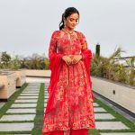 Nisha Guragain Instagram - Bright thoughts, bright attire! ❤️ Outfit- @lapink_by_pink_lifestyle