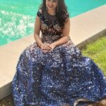 Nisha Krishnan Instagram - My Cinderella moment with @diademstore.in glitter gown ✨️ 😍 💖