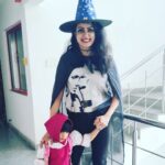 Nisha Krishnan Instagram - Happy Halloween 🎃 🤪 from Maasha and the Witch 🧙‍♀️ 👻 #Halloween #halloweenparty #halloweencostume #halloweenwithfriends