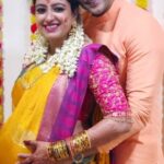 Nisha Krishnan Instagram - 🤰✨️ Gratitude 🙏🏼🙏🏼 Blouse: @alankrita_by_swetha Saree: My wedding saree #valakappu