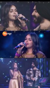 Nisha Ravikrishnan Instagram - Ondu Malebillu with amazingly talented @nisha_ravikrishnanoffl_ 💛 Don't forget to watch the special episode on 31st December,2023 on @zeekannada Saregamapa and @zee5kannada #zeekannada #nisharavikrishnan #jaskaransingh #srgmp #music #latest #viral #foryou #ondumalebillu Bangalore, India