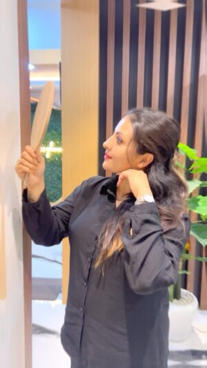 Nishita Goswami Instagram - “Indulging in self-care at the skin clinic – a rejuvenating experience for a healthier, glowing me. 
Do Visit. @vama_aesthetica ✨ #SkincareJourney”