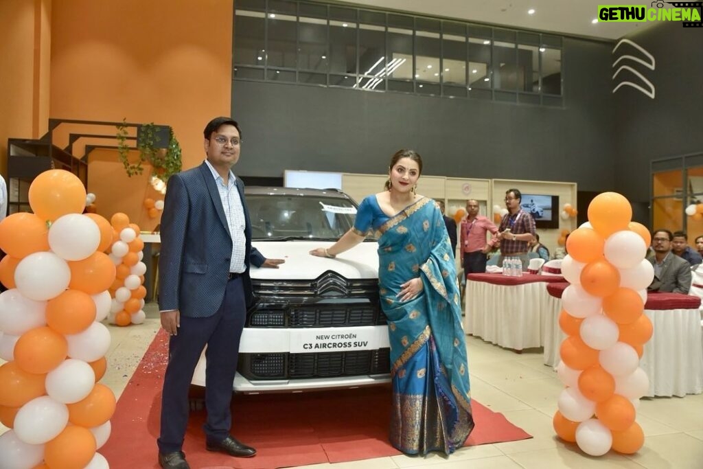 Nishita Goswami Instagram - Grand launch of 2023 Citroen C3 Aircross at Ciroen Showroom, Beltola Highway. My best wishes to the entire team. A car that every family should have. . . . . . #FutureOfDriving #UnveilingInnovation #NewCarVibes #RideInStyle #RevolutionOnWheels #CarLaunch #SleekDesigns #AutomotiveExcellence #DrivingIntoTheFuture #LuxuryOnWheels #InnovationInMotion #NewCarFeeling #IgniteYourJourney #CarEnthusiast #roadshowcase