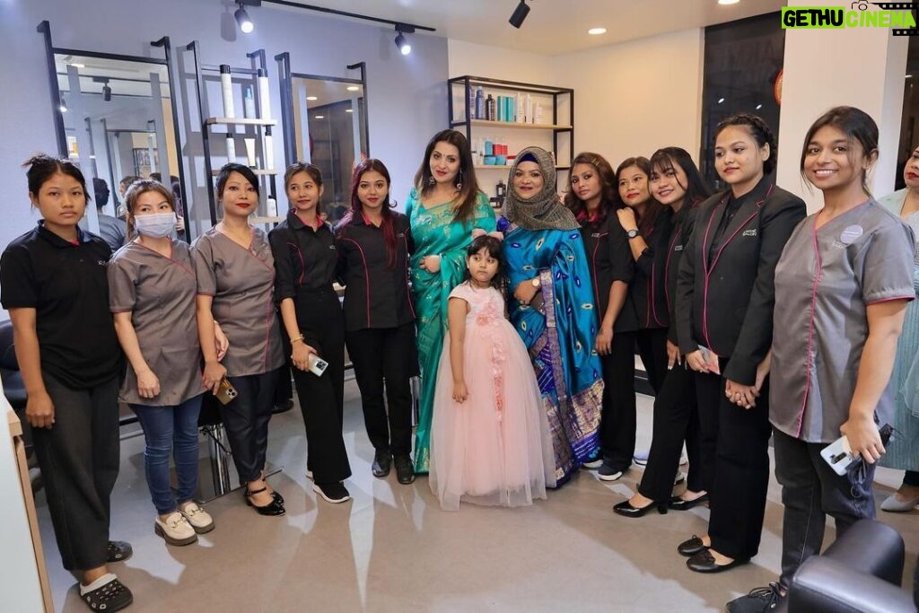 Nishita Goswami Instagram - Grand opening of Lakmé Beauty Salon at Hatigaon Road @lakmesalonhatigaon My wishes and love to the entire team of Lakmé Beauty salon @lakmesalonhatigaon