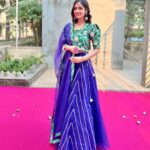 Nitanshi Goel Instagram - Embracing the shift from Navratri's farewell to the celebration of Lord Ram's triumph. Let the legendary victory of good over evil in the epic Ramayana enlighten our hearts to fearlessly conquer life's hurdles with righteousness and bravery. Wishing you all a joyous and blessed Dussehra! 🏹 Outfit @kirtiagarwal_varsha ✨ #Nitanshigoel #Nitanshi #Nitz #Nitanshians #LaapataLadies KoraKendra Grounds