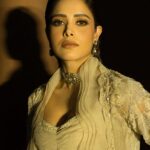Nushrratt Bharuccha Instagram - Teri Hoyi Main Yaar Ve.. Bhuleya Ae Sansaar Ve… Outfit @awignaofficial Choker @ut_jewellery_by_harveen Earrings and ring @anayah_jewellery Stylist @nidhijeswani Makeup @vardannayak Hair @cheemabaljit2 📸 @miteshsphotography
