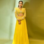 Nushrratt Bharuccha Instagram - You’ll never be too much 🌻 Outfit @shlokakhialaniofficial Jewelry @goldenwindow Stylist @nidhijeswani Makeup @simua_996 Hair @cheemabaljit2 Photographer @miteshsphotography