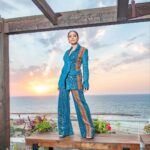 Nushrratt Bharuccha Instagram - Forever chasing Sunsets 🌅 Outfit: @nikitamhaisalkar Jewellery: @echoaccessories_ Styled by : @samidha.wangnoo Style team : @gaurii77 @mayzaideh_khalid Glam team : @yaronmess