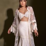 Nushrratt Bharuccha Instagram - 🕊️ Outfit @theohailakhanofficial Jewelry @bblingg_meghana Makeup @vardannayak Hair @ashwini_hairstylist Stylist @nidhijeswani Photographer @visualaffairs_va
