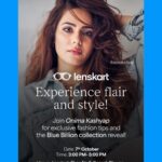 Onima Kashyap Instagram – @lenskart 
Hi Guys, I have an amazing news for you all of you, since so many of you asked me to arrange a meet & greet so I’m coming to the Lenskart store in Chembur, Maharashtra at 3:30pm tomorrow & i would like to invite you for the same, I’m so excited to meet you all in person. We have a fun day planned specially for you all. See you tomorrow. 

Meet & Greet at Lenskart store, Chembur Maharashtra 
Date: 7th Oct,2023
Time: 3:30-5pm