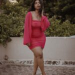Parvathy Saran Instagram - fiercely feminine 🦩 . Shot by @you_and_i_studios MUA @tarangini_mua Styling @meghal_chauhan