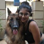 Parvathy Saran Instagram - R A W K Y ❤️ Tough & also soft ✨ . P.S : I still remember the day when my friend Sanjay ( who is the master of Rawky ) brought him home as a tiny little boy…now our Rawky is so muscular & large 🧿 Time flies when you are around pets and the most loyal #germanshepherd Chennai, India