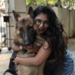 Parvathy Saran Instagram - R A W K Y ❤️ Tough & also soft ✨ . P.S : I still remember the day when my friend Sanjay ( who is the master of Rawky ) brought him home as a tiny little boy…now our Rawky is so muscular & large 🧿 Time flies when you are around pets and the most loyal #germanshepherd Chennai, India