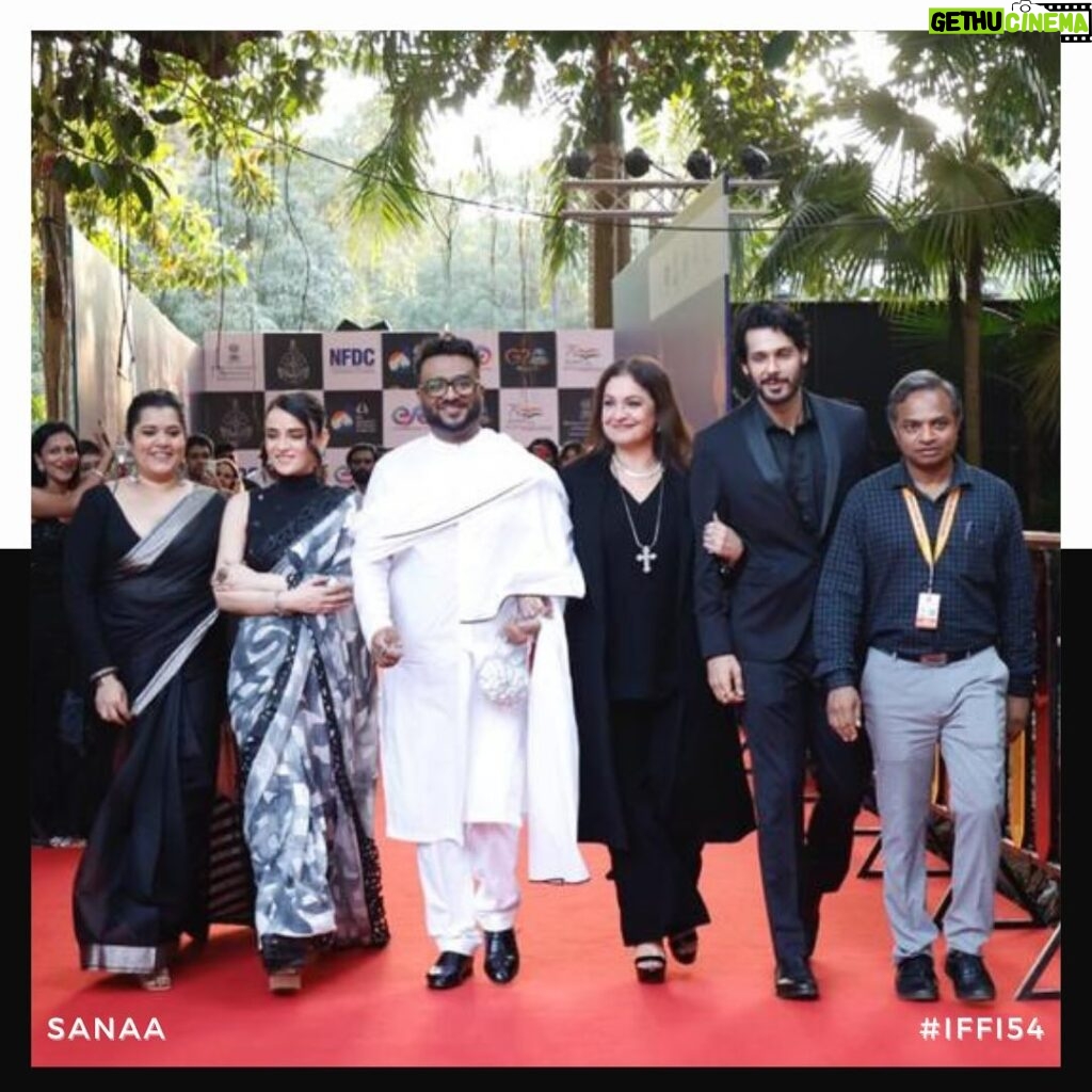 Pooja Bhatt Instagram - A moment of pride for the team last evening as we presented #SANAA for the first time in India at the 54th International Film Festival of India @iffigoa ! The response of the audience to our film was nothing short of spectacular and only left us humbled. Vinit, you were immensely missed and in our thoughts. 🩵 . #IFFI54 #IFFI Photographs Courtesy: @iffigoa . @radhikamadan @shikhatalsania @shah_sohum @poojab1972 @nikhil.khurana18 @iamsuds @vinitmasram @vishalmishraofficial deeptigupta @aanchaltalreja @mspunvanity @sumedha.mittal @sameer.siddiqui.100 @neeraj.singh.7355 @nileshjatwa @cosmicimmigrant @umagaiti @ayeshasethstudio @hrishidoeshair @paramitagh @suvrangshu @shefalii_s @kimberlyychu @findingshanti @ra.hul3463 @abhi15p @ardehlalrighty @dhruvpatel06 @mayyyher @tanyaaaa_97 @simranjt597 @muskan_mahajan_ @rachit025ftii @vshalabh @poorva_jain @sebinthomas48 @vaibhav_vishant @tanushrijain @priyanka_devs @harkat.studios @kyumaar @rajatktaneja @vanjareashish @singh_rahul_38 @uttammondalju @siyamahajan_ @thukralsrishti @richakal @bishakhaaa.__ @thekokemonster @samarthshandilya @sanjeeta11 @vyaso @atishanaik @vvansh97 @cosmopopliton @sariasaroj @24eightyone @treeshulmediasolutions @nubestudio.in @nube_cirrus @dikshathakral_ @navinshetty Panaji (Panjim, Goa) India