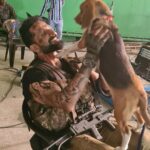 Pooja Ramachandran Instagram - With the cute and adorable ‘Hector’ one of our lead actors. Watch THE VILLAGE streaming now only on @primevideoin #thevillageonprime #thevillageonprimevideo #webseries #bingewatch