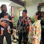 Pooja Ramachandran Instagram - One with our director @milind_rau We both were in production 😜.. I was 3.5 months pregnant in the first picture 😊 Definitely one of the best directors I’ve worked with. He had a wonderful set of AD’s and their team together pulled off such a cool show! It was super challenging, super tiring, stressful so many times but the team always put on a smile and got the work done. A lot of hard work and behind the scenes work has gone into making the dynamic series ‘The Village’ @amazonprime #thevillage #webseries #indianwebseries #horrorseries #gore #guts #horror