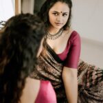 Prachi Tehlan Instagram - When the Mallu in me dominates me 😂😅 Styling @styyledbyjoe saree @byhand.in Jewellery @titli.flutteringwings Makeup and hair @makeup_by_shibinantony Shot by @akin_paduva_Phoyography Kochi, India