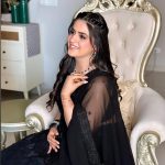 Pranjal Dahiya Instagram - Dass Ki Chauni Ae 🖤 . . . Beautiful makeup by @roopkaurcelebritymua ❤️