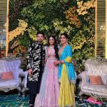 Pranjal Dahiya Instagram - congratulations 🥳 @theuchana wish you a happy married life ❤️ and Had a amazing evening with you guys 🫶🏻🥰 . . #pranjaldahiya #gulabiqueen