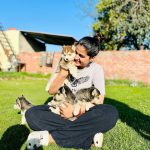Pranjal Dahiya Instagram - Nothing is better then this 🐾🐶 . . #pranjaldahiya #gulabiqueen
