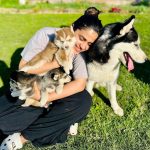 Pranjal Dahiya Instagram - Nothing is better then this 🐾🐶 . . #pranjaldahiya #gulabiqueen