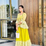 Pranjal Dahiya Instagram - Happy dhanteras 💚 . . . #pranjaldahiya #gulabiqueen
