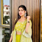 Pranjal Dahiya Instagram - Happy dhanteras 💚 . . . #pranjaldahiya #gulabiqueen