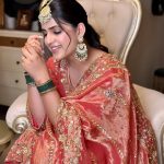 Pranjal Dahiya Instagram - Dil ye mera tere Dil se ja mila hai Rab se jisko manga♥️ Tu vo sila hai . 💎Jewellery By @regalselections 👗Suit By @sequin10 💄makeup by @roopkaurcelebritymua 🎀hair by @hairbybablu
