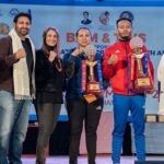 Preeti Jhangiani Instagram – Thank you to Hon #Meghalaya Chief Minister @conrad_k_sangma sir for gracing the Shillong ArmFight 2023 finale and giving his inspiration and guidance 🙏🏻 and honouring the winners of the Men’s and Women’s COC 
@deepankar_4101990 and @yogesh._choudhary19 alongwith PAFI President @jhangianipreeti 
#shillong #armwrestling Shillong,Meghalaya