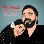 Priya Jerson Instagram - Art for Priya & Charlie ❤️✨ @priya.jerson @_.django._ Art by @shreeagila Support and share frnds #shreeagieditz #priya #celebrity #singer #doodle #art #artworld #comics #love #kerela #mallu #artist #priyajerson #vijayfans #vijaytv #airtelsupersinger #mansi #charlie #maamannan #leo #dream #crush #loveforever #couplegoals #contemporaryart ArtLove