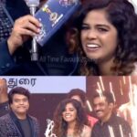 Priya Jerson Instagram - Super Singer 9 #1strunnerup @priya.jerson ✨ #DjBlack #makapapriyanka #supersinger9 #makapacomedy #makapa #makapaanand #priyankacomedy #priyankadeshpande #sumotalks #djblack #dj #priyajerson #kureshi #kpy #cookwithcomali