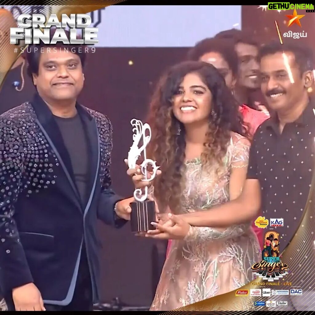 Priya Jerson Instagram - Congratulations @priya.jerson ❤️‍🔥🥳 Super Singer 9 1st Runner up💐 🎼🌟 For More Updates Follow Me👇 @super_singer_9 👈 #vijaytelevision #vijaytvshow #u1 #supersingerjunior #music #arrrahman #anirudh #spbsongs #yuvan #aniruthmusic #arrrahmanmusic #thaladhoni #mumbaiindians #tamilcinema #cookwithcomali #tamilstatus #leomessi #supersingers #thalapathyvijay #startmusic #yuvandrugs #tamil #supersinger9 #bigbosstamil #yuvanbgm #supersingerseason9 #vijaytvserial #ipl2023 #tataipl #csk