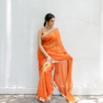 Priyanka Mohan Instagram - 🧡✨ Styling - @openhousestudio.in Outfit- @paulmiandharsh @viralmantra Jewellery - @amrapalijewels Photographer- @kannasrihari Style team - @mehavenkatesh @prarthanasrinivasaraja
