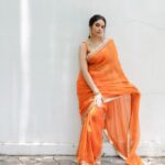 Priyanka Mohan Instagram - 🧡✨ Styling - @openhousestudio.in Outfit- @paulmiandharsh @viralmantra Jewellery - @amrapalijewels Photographer- @kannasrihari Style team - @mehavenkatesh @prarthanasrinivasaraja