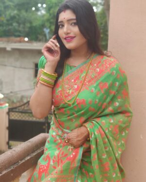 Priyanka Panigrahi Instagram - #saree❤️