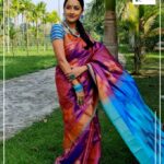 Rachna Banerjee Instagram – Exquisite elegance meets stunning prints.  Embrace the rich and graceful of 𝐏𝐮𝐫𝐞 𝐊𝐚𝐭𝐚𝐧 𝐒𝐢𝐥𝐤 𝐰𝐢𝐭𝐡 𝐈𝐤𝐤𝐚𝐭 𝐏𝐫𝐢𝐧𝐭 curated exclusively by Rachna’s Creation! 
𝐖𝐡𝐚𝐭𝐬𝐚𝐩𝐩 𝐨𝐧 𝟗𝟖𝟑𝟏𝟎𝟑𝟓𝟔𝟔𝟕 𝐭𝐨 𝐨𝐫𝐝𝐞𝐫.

#RachnaBanerjee #RachnasCreation #actor #entrepreneur #Fashion #Saree  #WeddingCollection #fashion #saree #womenswear #kolkata #mumbai #delhi #chennai #bangalore #hyderabad #joy #KatanSilk #Silk #IndianWeaves #WeavesOfIndia #IndianAttire #KatanSilk #IkkatPrint