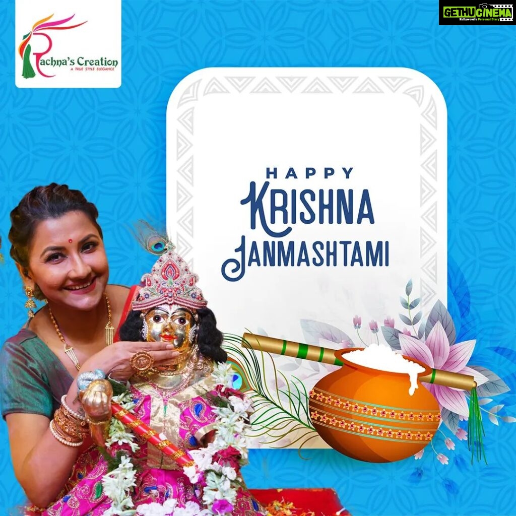 Rachna Banerjee Instagram - Happy Janmashtami to everyone🙏 #janmashtami #janmashtami2023 #festival #shrikrishna #krishna #kanhaiya #celebration #festivewishes #Fashionista #fashion #potd #ootd #traditional #OnlineShopping #EthnicWear @rachnabanerjee