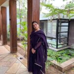Rashmi Agdekar Instagram - Flaunting my भारतीय -ness 🪷 This graceful fit by @hasliofficial has my 💜 📸 by @abhishek_agdekar #indianfashion #purpleaesthetic #womensfashion