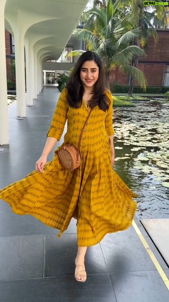 Ridhima Ghosh Instagram - When it's a good hair + comfy outfit day! 😄 #fridayfeels #yellowoutfit #goodvibes #feelitreelit 📽: @gauravchakrabarty ITC Sonar Bangla